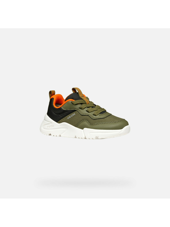 Geox Khaki chlapčenské tenisky Geox Loftus