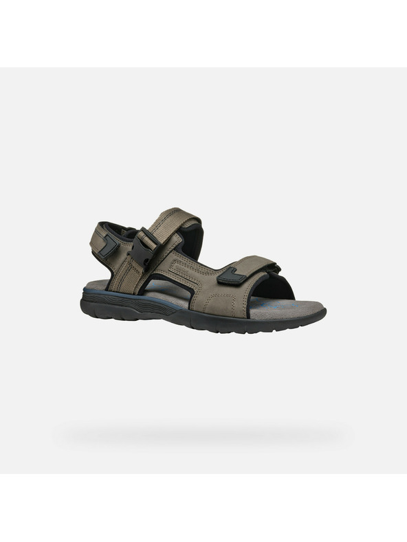 Geox Svetlo sivé pánske sandále Geox Spherica EC5
