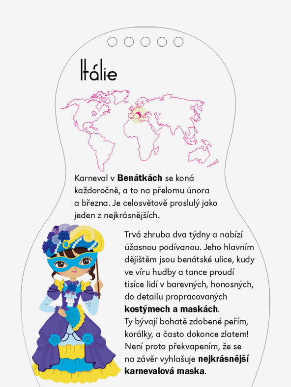 ELLA & MAX Obliekanie bábik na karneval - Kniha maľovaniek
