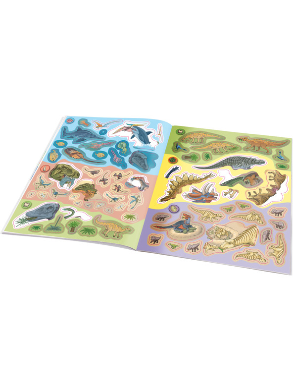 ELLA & MAX Moja prvá kniha samolepiek - DINOSAURI