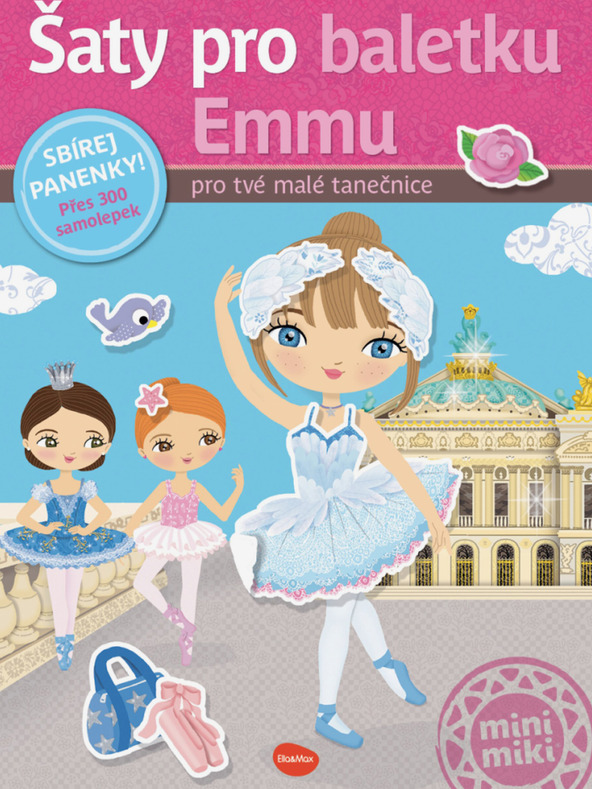 ELLA & MAX Šaty pre baletku EMMU - Kniha samolepiek