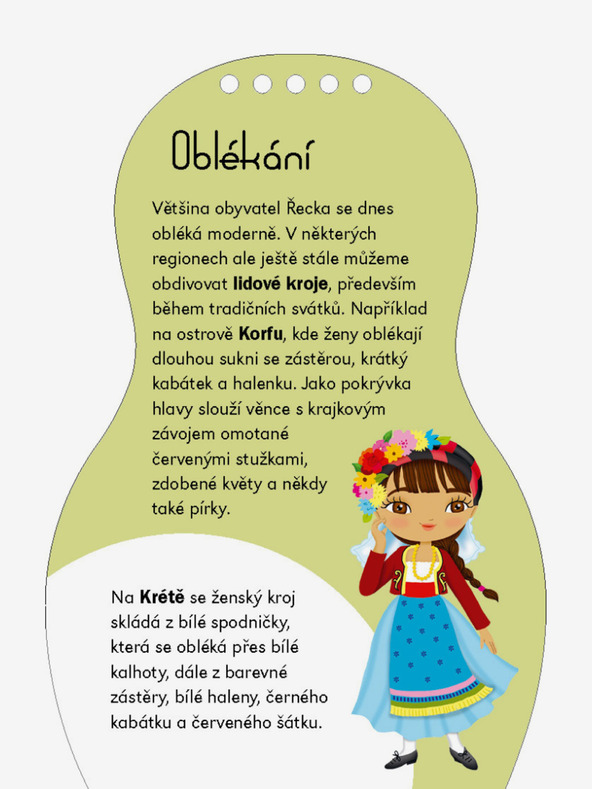 ELLA & MAX Obliekanie gréckych bábik ELENA - Omaľovánky