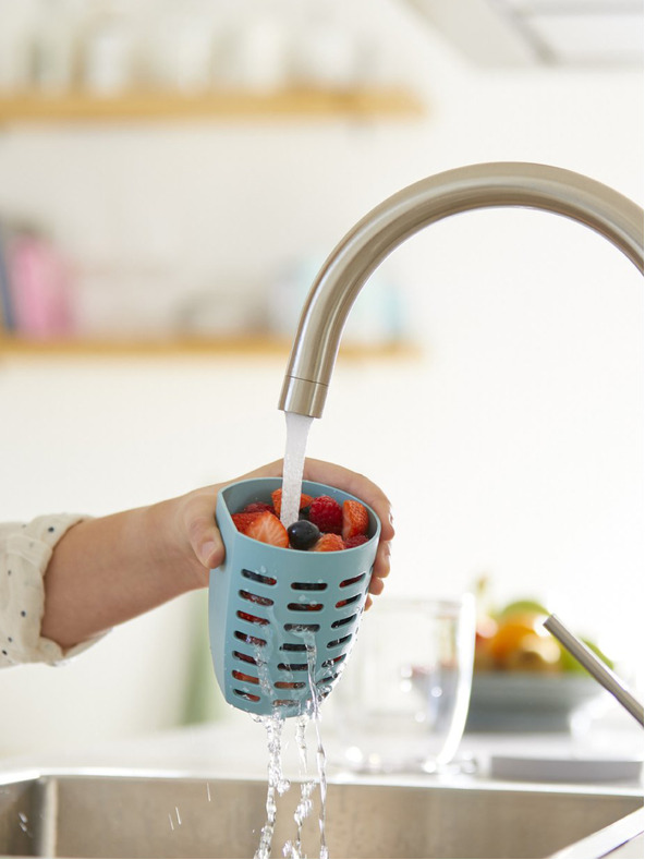 Mepal Svetlozelený box na desiatu Mepal Ellipse so sitkom (600 ml)