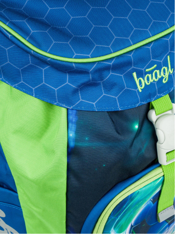 BAAGL  Modrý školský batoh Airy Futbalová lopta Baagl