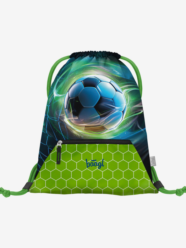 BAAGL  Modrý 3 SET Airy Futbalová lopta: batoh, penál, taška Baagl