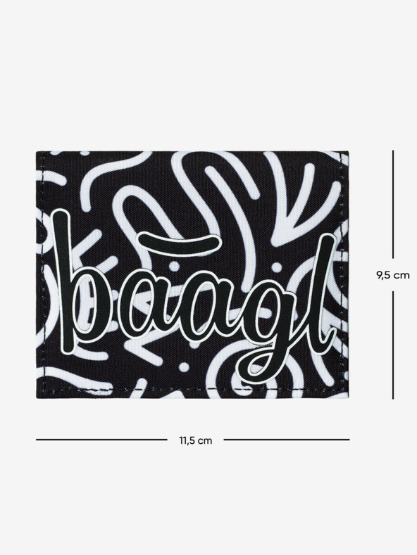 BAAGL  Čierna študentská peňaženka Baagl Element