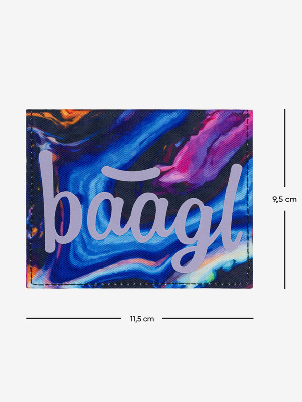 BAAGL  Fialová študentská peňaženka Baagl Marble