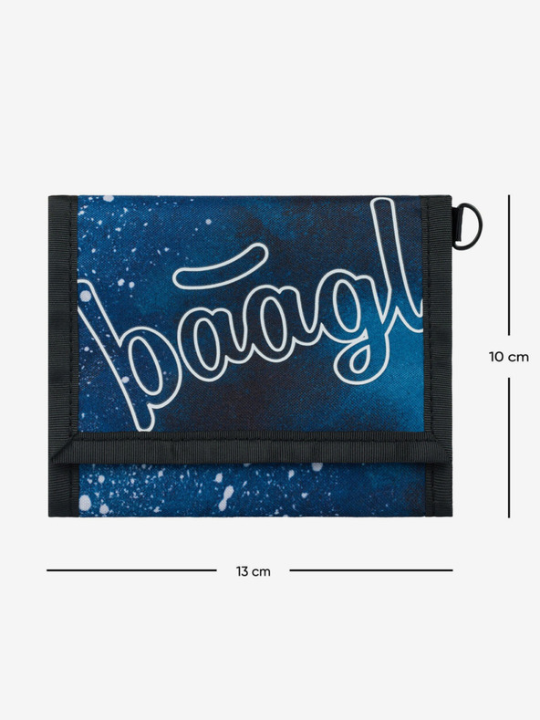 BAAGL  Modrá Baagl Oceľová peňaženka
