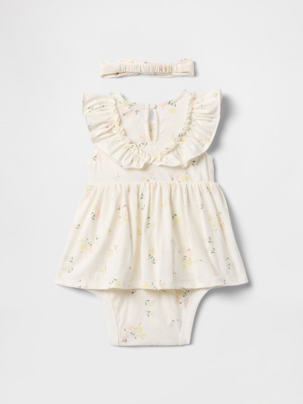 GAP Baby set šatu a čelenky GAP