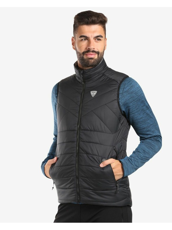 Kilpi Pánska vesta s integrovanými vyhrievacími panelmi Kilpi HEATEO-M Black