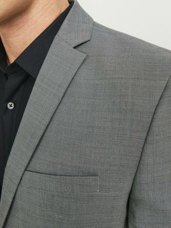 Jack & Jones Jack & Jones Šedá pánska obleková bunda