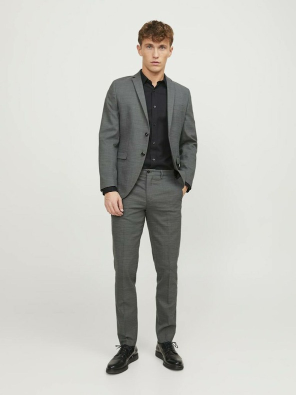 Jack & Jones Jack & Jones Šedá pánska obleková bunda