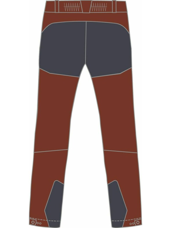 Kilpi Pánske outdoorové nohavice Kilpi VILLAIN-M Dark Red