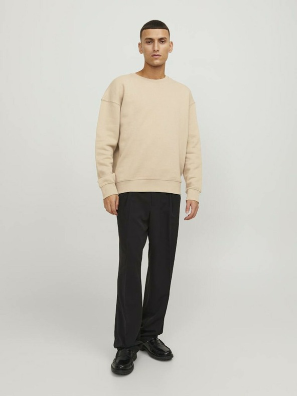 Jack & Jones Jack & Jones béžová pánska mikina