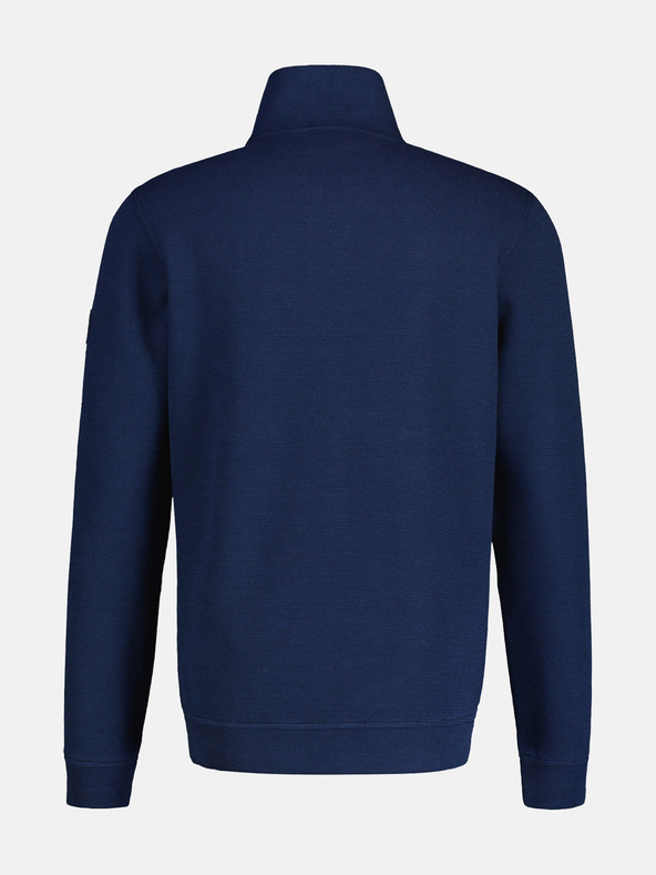 LERROS Tmavomodrá pánska základná mikina LERROS