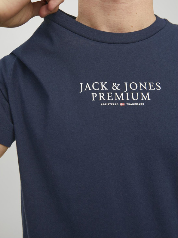 Jack & Jones Tmavomodrá pánska mikina Jack & Jones