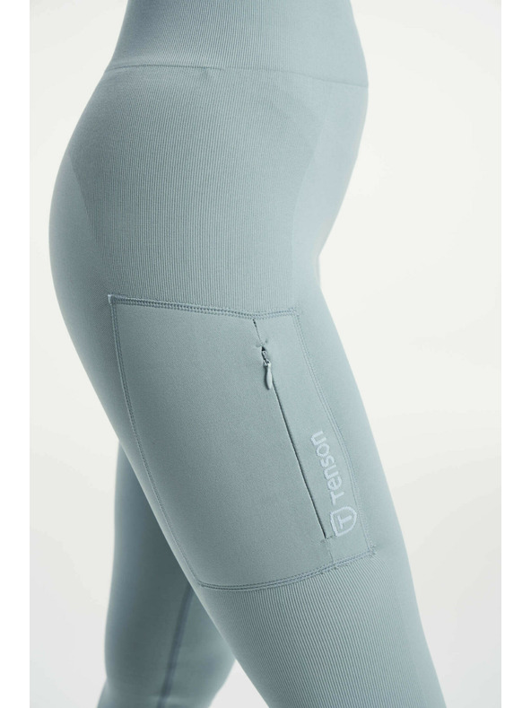 Tenson Dámske Bezšvové Funkčné Legíny TENSON Seamless Tights W Svetlo Modré
