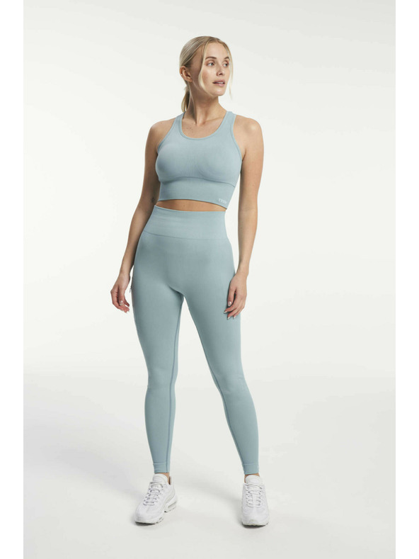 Tenson Dámske Bezšvové Funkčné Legíny TENSON Seamless Tights W Svetlo Modré