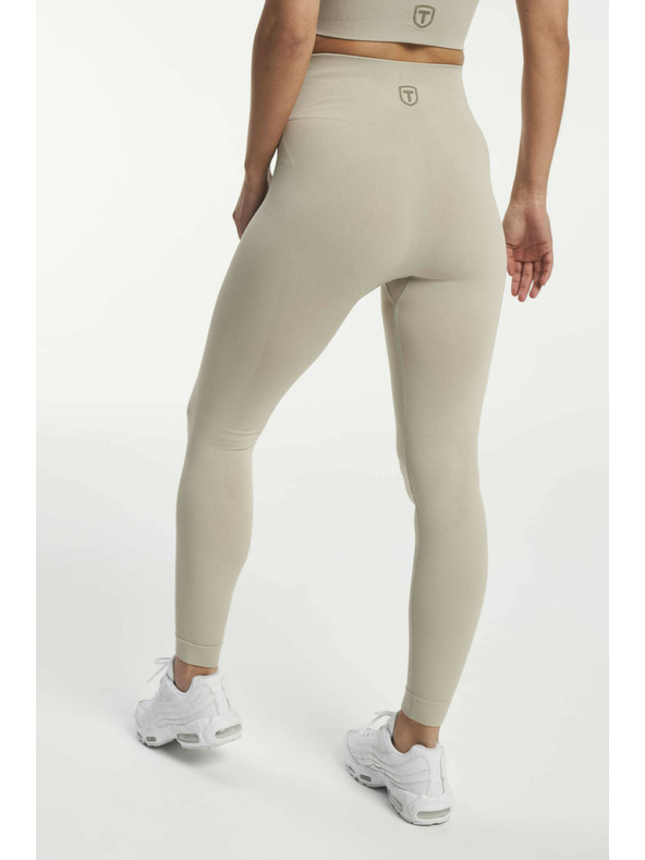 Tenson Dámske bezšvové funkčné legíny TENSIS Seamless Tights W béžové