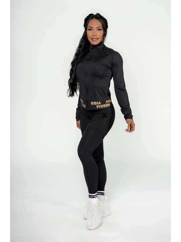 Nebbia NEBBIA INTENSE Warm-Up dámska mikina na zips 833 Gold Nebbia