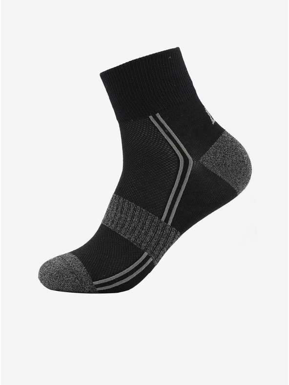 ALPINE PRO Unisex ponožky s technológiou coolmax ALPINE PRO 3HARE 2 čierne