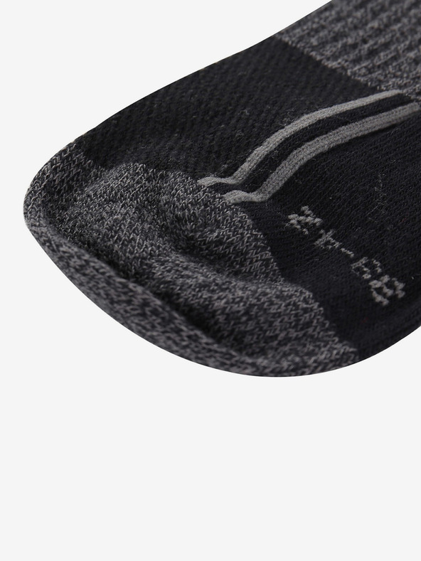 ALPINE PRO Unisex ponožky s technológiou coolmax ALPINE PRO 3HARE 2 čierne