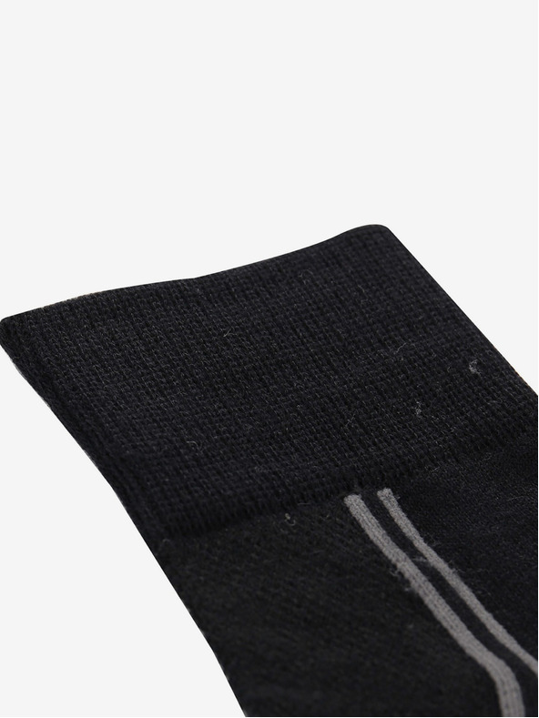 ALPINE PRO Unisex ponožky s technológiou coolmax ALPINE PRO 3HARE 2 čierne