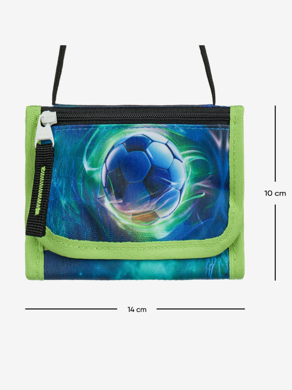 BAAGL  Modrá peňaženka na krk Futbalová lopta Baagl