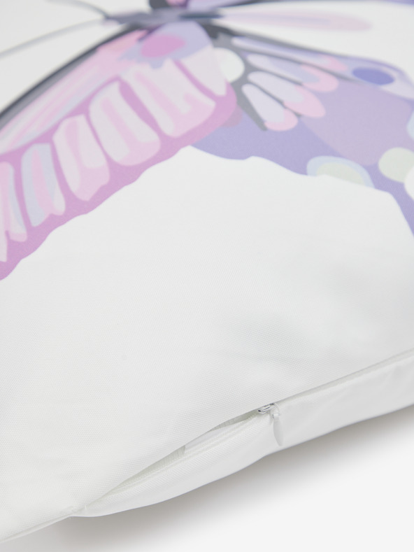 Kaemingk Biely vonkajší vankúš s motívom Kaemingk