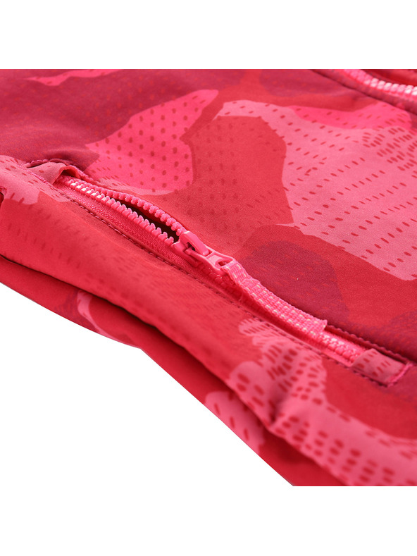 ALPINE PRO Detská softshellová bunda s membránou ALPINE PRO EZORO neónová knockout ružová varianta pa