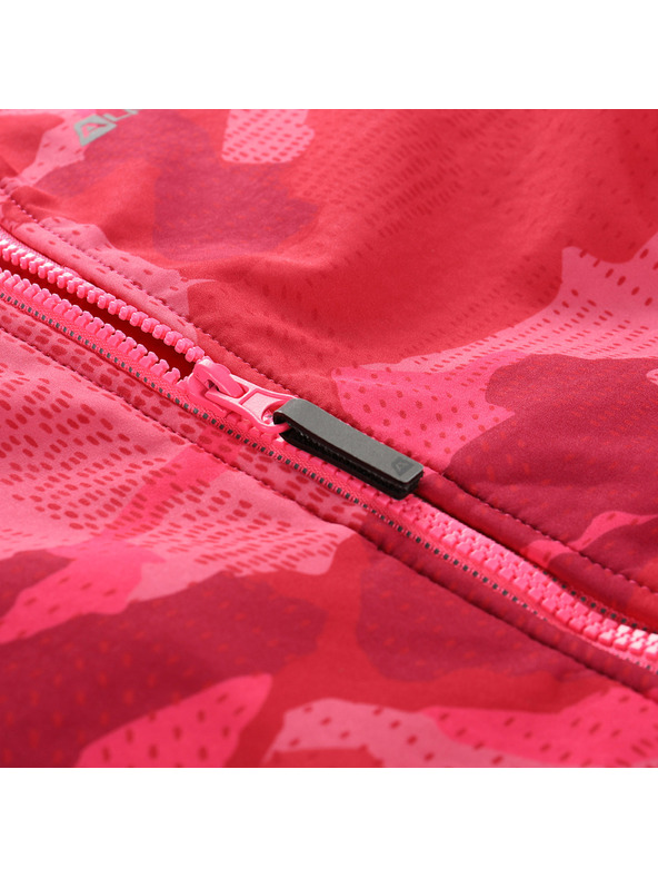 ALPINE PRO Detská softshellová bunda s membránou ALPINE PRO EZORO neónová knockout ružová varianta pa
