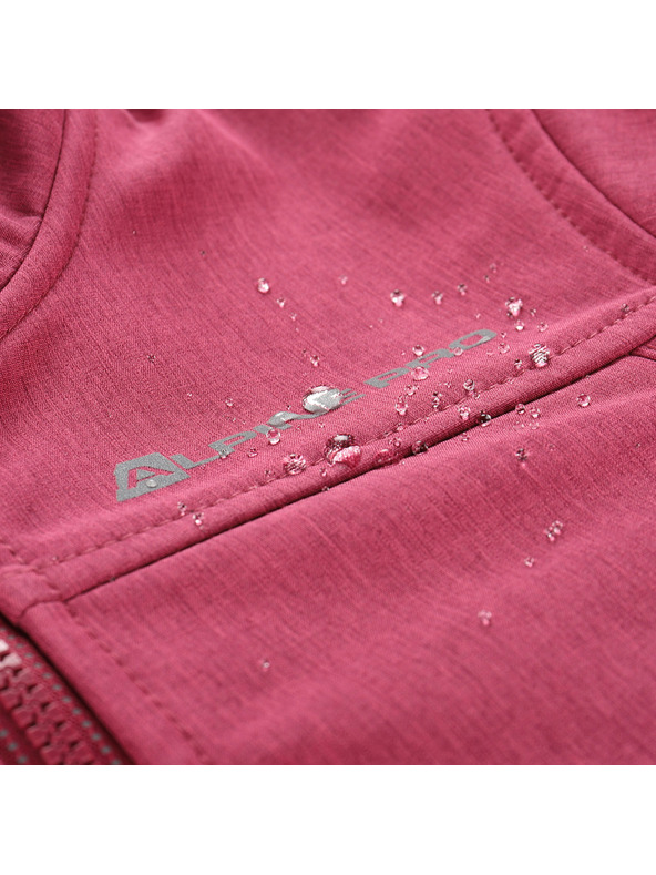 ALPINE PRO Detská softshellová bunda s membránou ALPINE PRO OMANO 2 malinová