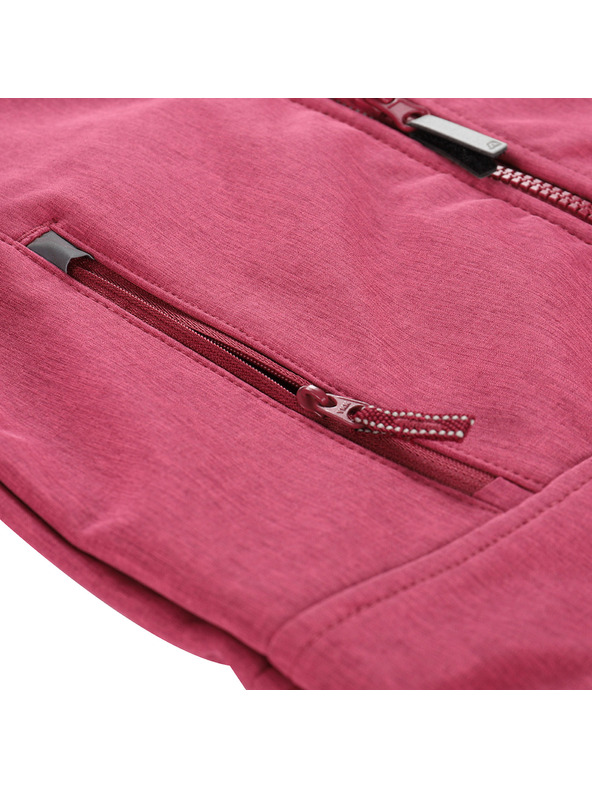 ALPINE PRO Detská softshellová bunda s membránou ALPINE PRO OMANO 2 malinová