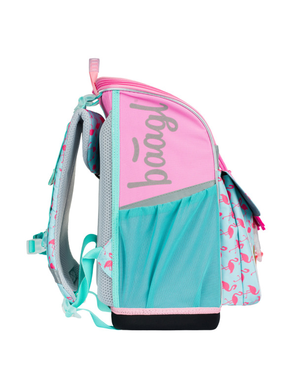 BAAGL  BAAGL 5 SET Zippy Plameniak: aktovka, peračník, vrecko, dosky, box