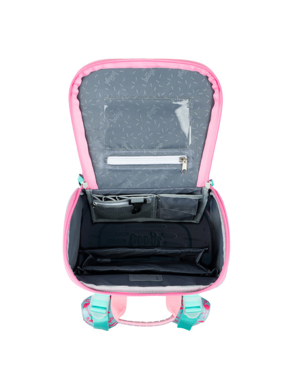 BAAGL  BAAGL 5 SET Zippy Plameniak: aktovka, peračník, vrecko, dosky, box