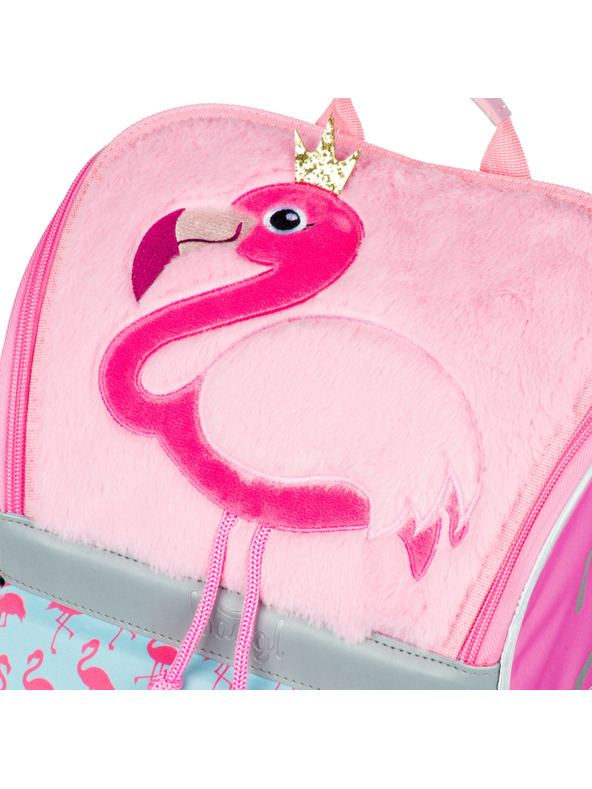 BAAGL  BAAGL 5 SET Zippy Plameniak: aktovka, peračník, vrecko, dosky, box