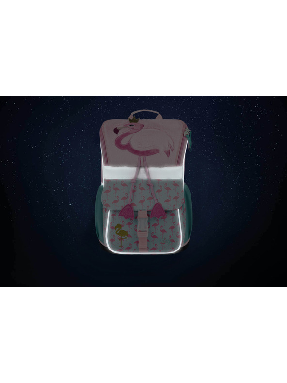 BAAGL  BAAGL 5 SET Zippy Plameniak: aktovka, peračník, vrecko, dosky, box