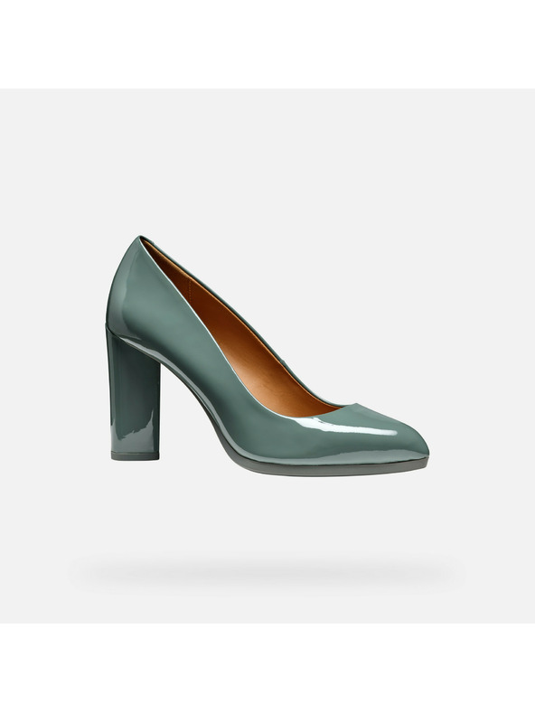 Geox Svetlozelené dámske lodičky Geox Walk Pleasure 90