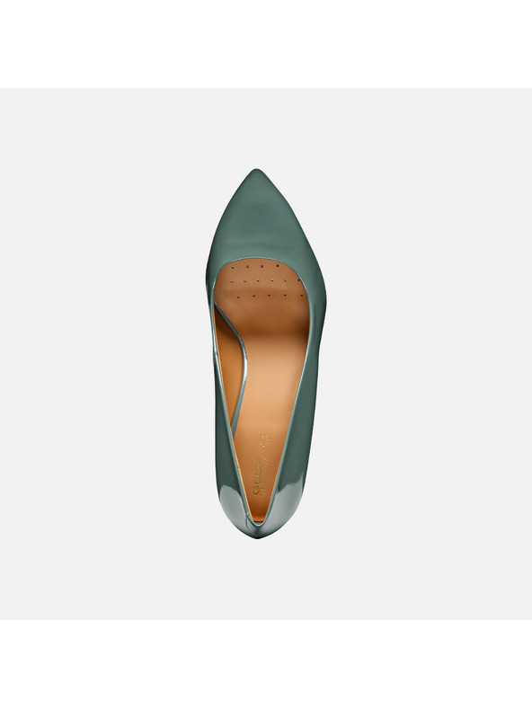 Geox Svetlozelené dámske lodičky Geox Walk Pleasure 90