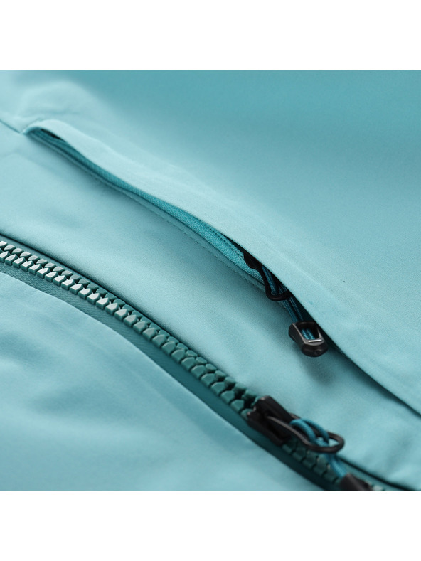 ALPINE PRO Dámska nepremokavá bunda s ptx membránou ALPINE PRO ZARRA aqua sea