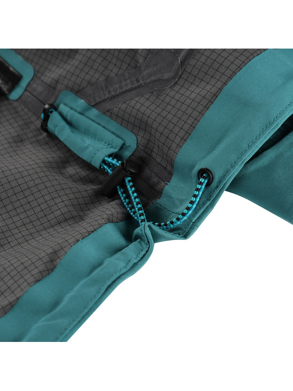 ALPINE PRO Dámska nepremokavá bunda s ptx membránou ALPINE PRO ZARRA aqua sea