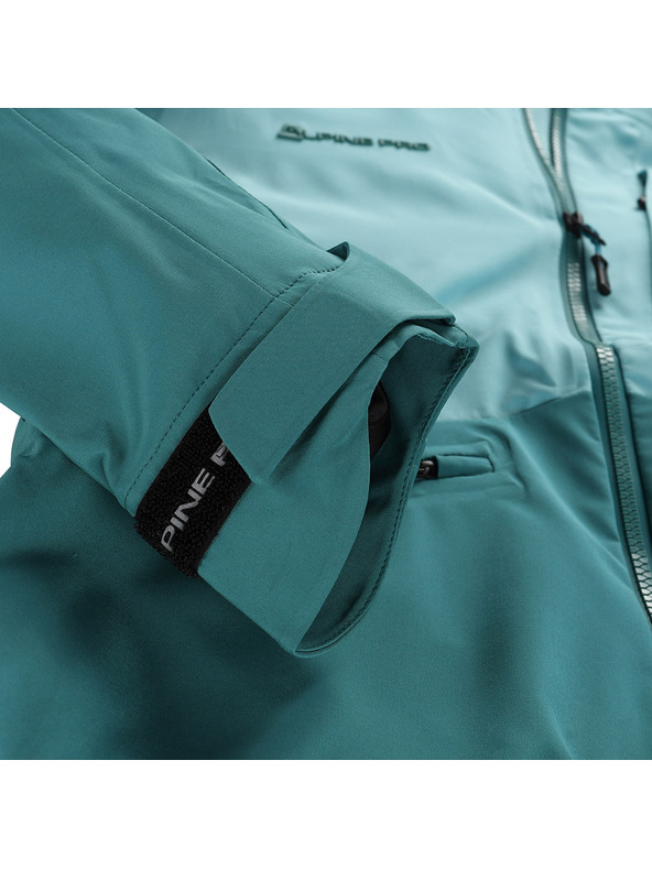 ALPINE PRO Dámska nepremokavá bunda s ptx membránou ALPINE PRO ZARRA aqua sea