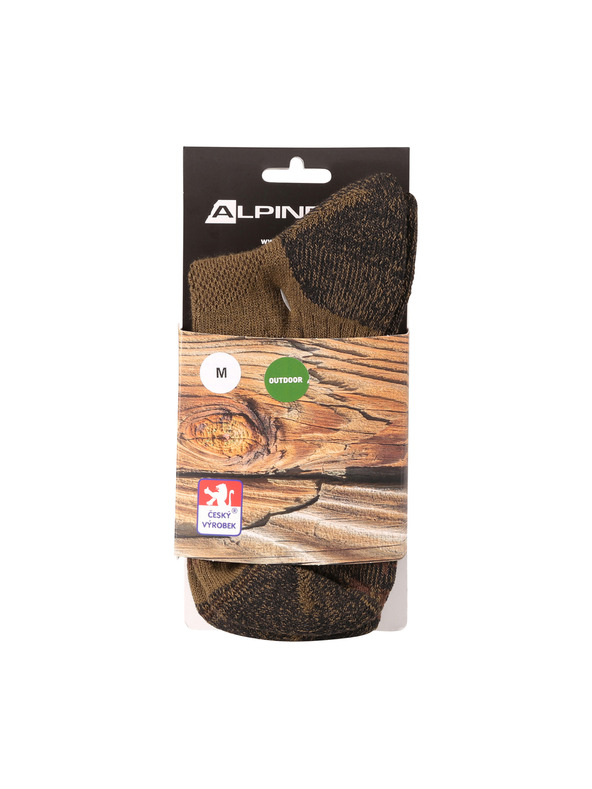 ALPINE PRO Antibakteriálne ponožky ALPINE PRO KEROWE stone gray