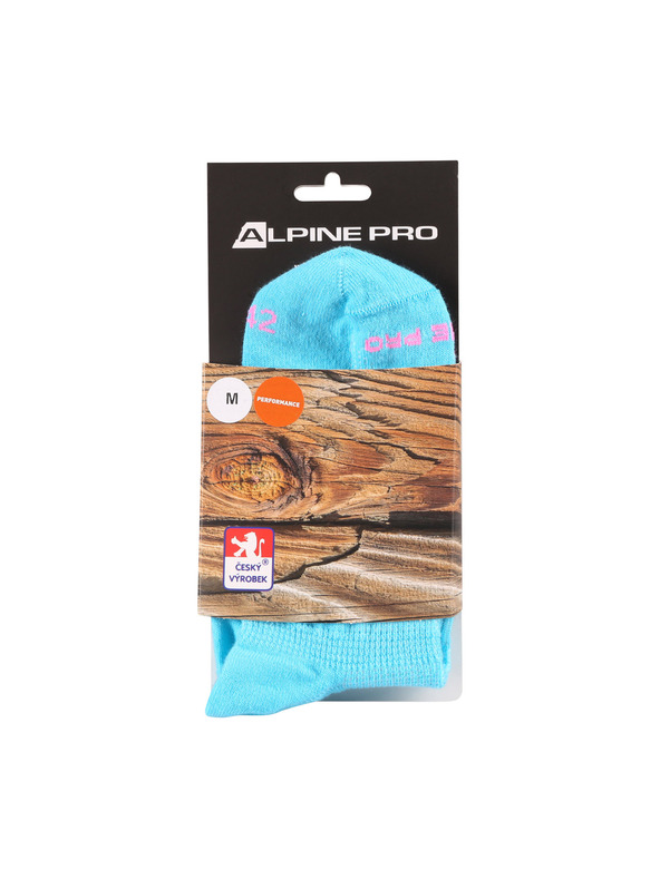 ALPINE PRO Športové členkové ponožky ALPINE PRO COOLE aqua sea