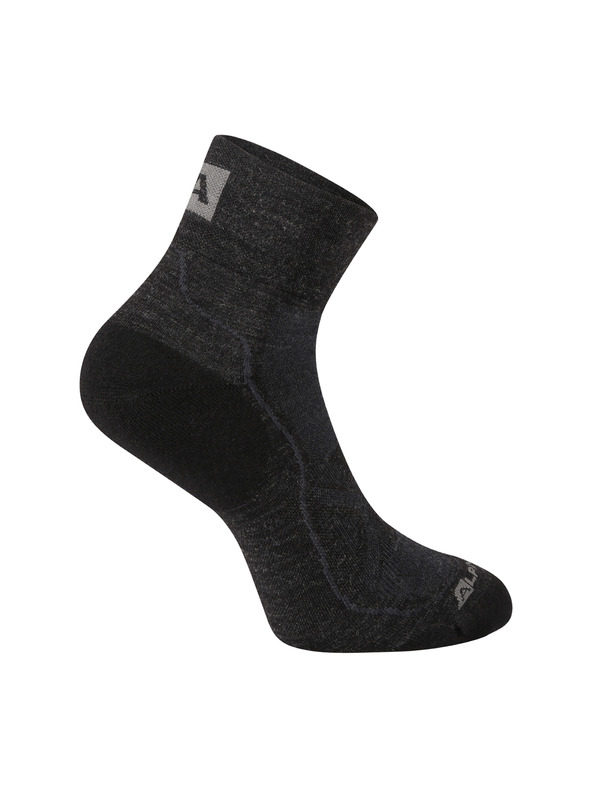 ALPINE PRO Antibakteriálne ponožky z merino vlny ALPINE PRO DERERE black