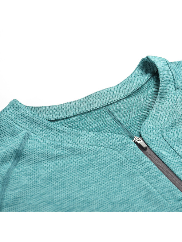 ALPINE PRO Dámsky rýchloschnúci cyklistický dres ALPINE PRO GERETA 2 aqua sea