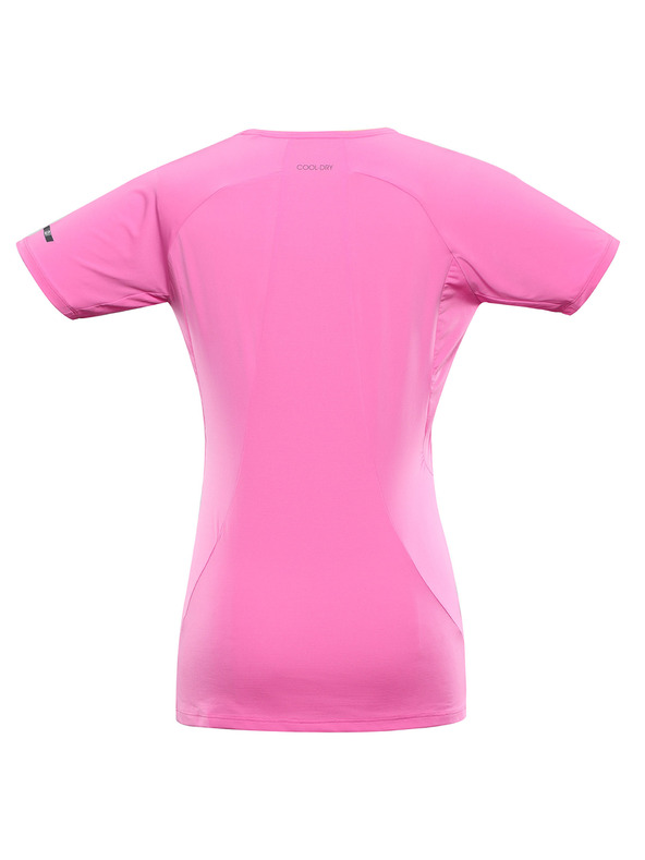 ALPINE PRO Dámske rýchloschnúce tričko s cool dry ALPINE PRO BONDA 2 neon pink