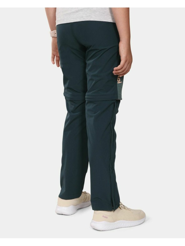 Kilpi Kilpi Dievčenské outdoorové nohavice HOSIO-JG Tmavo zelené