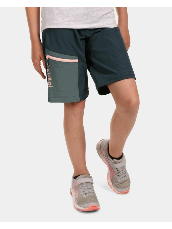 Kilpi Kilpi Dievčenské outdoorové nohavice HOSIO-JG Tmavo zelené