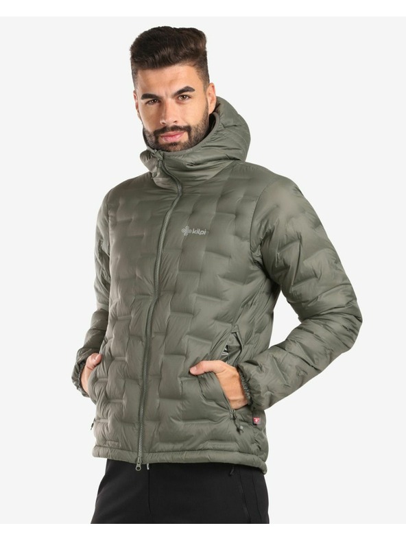 Kilpi Pánska páperová bunda Kilpi ALBERT-M Tmavozelená